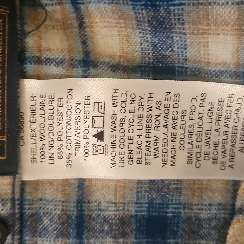 Pendleton Mens 100% Wool Trail Shirt - Picture 9 of 10